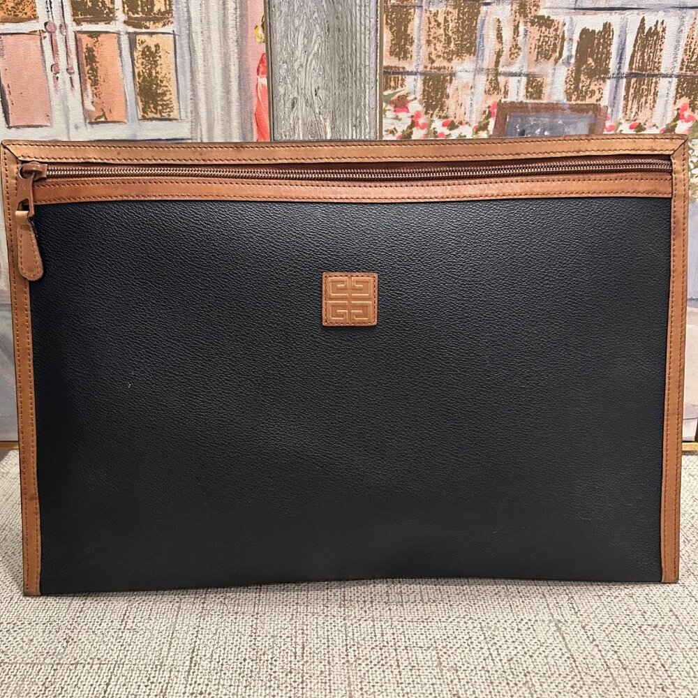 Large Authentic Vintage Givenchy Clutch/Document Holder